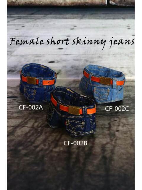In Stock 1/6 Ultra-Low Waist Denim Shorts Hot Pants Cf002 Suitable for Phicen/Ud/Jo and Other Plastic Body Figures