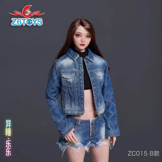 In Stock Z6Toys 1/6 Zc015 Le Le Doll with Movable Eyes and Unique Eyes, Female Soldier Head Sculpt