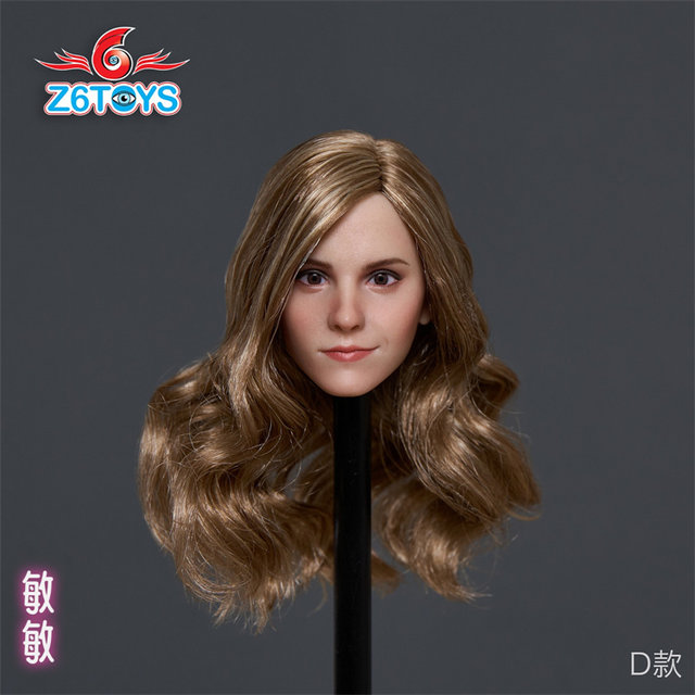 In Stock Z6Toys Zc012 Hermione Emma Watson 1/6 Female Soldier Figure European and American Realistic Movable Eyes Beauty Head Sculpt
