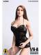 In-Stock 1/6 Scale Action Figure Clothing Tym068 Black Sexy Lace Camisole Dress Suitable for 12inch Scale Silicone Bodies