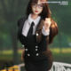 1/6 Senior Student Suit Jo25X-07 Suspender Waist-Cinching Dress Shirt Rubber-Coated Body Clothing Model Accessories