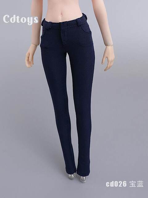 1/6 Female Soldier Doll Tight Pencil Pants Cdtoys Cd026 Pants Suitable for Lan Tbl Rubberized Female Body Model