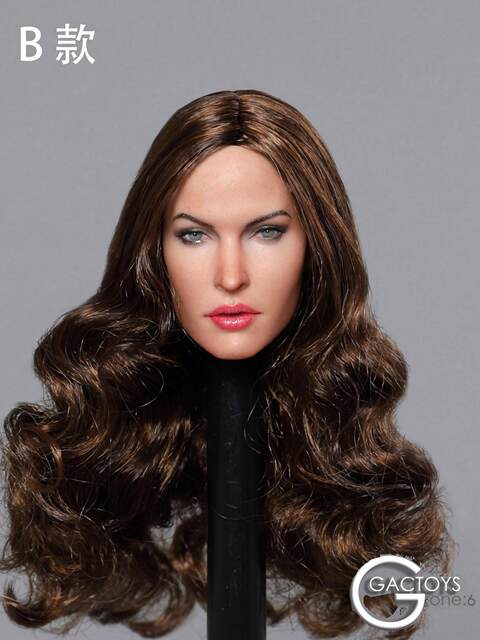 In Stock Gactoys 1/6 Action Figure European and American Female Head Sculpt Gc029 A, B, C Three Styles Head Sculpt Model
