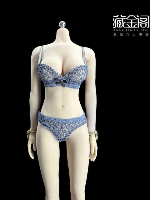 Spot 1/6 soldier doll lace elastic underwear panties bra suitable for TBL JO 12 inch body CJG-060