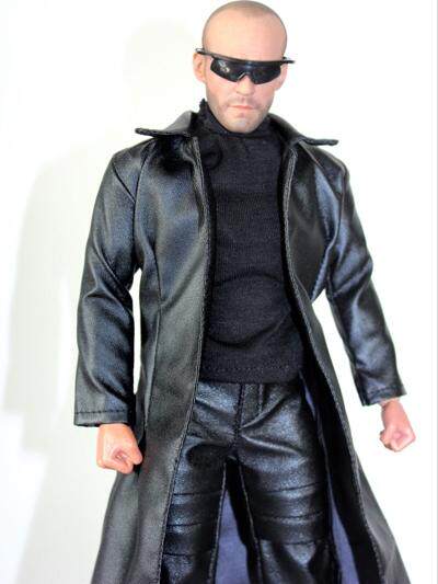 In Stock 1/6 Dollsfigure Ft014 Gothic Leather Jacket Coat Stylish Men's Outfit Cool