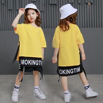 Kai Kai Xiu spring and summer Tide brand hip hop street dance uniform big child hiphop performance costume kindergarten dance performance T