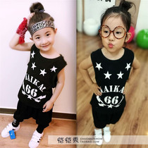 Kai Kai Xiu original design Childrens Tide brand sleeveless vest boys summer street dance uniforms loose hip hop