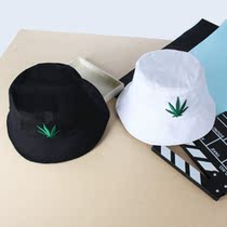 Big boy embroidery street dance fishermans hat boy and girl couple Japanese Harajuku wind basin hat Autumn Tide card dance hat