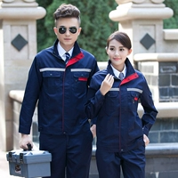 Топ + брюки темно-синие, воротник-стойка, светоотражающая маленькая молния