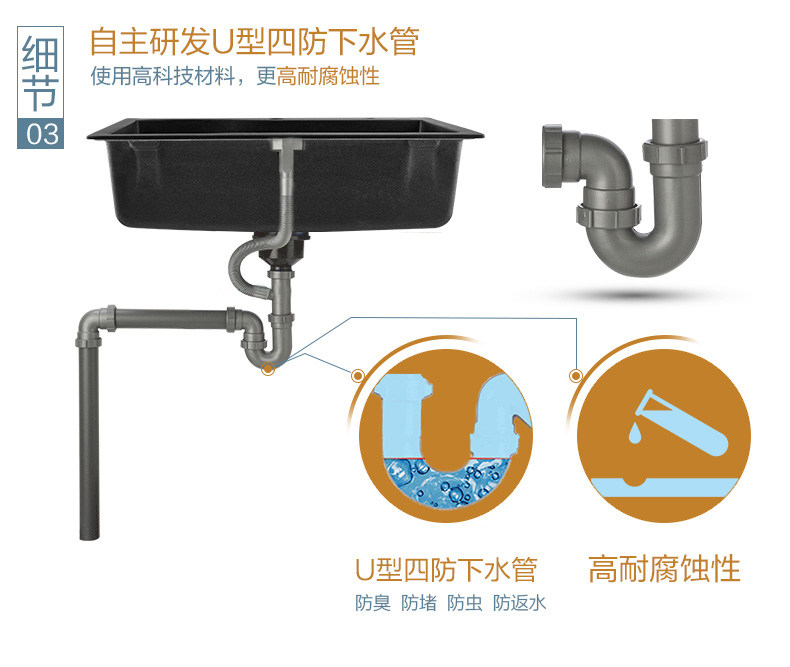 Мойка двойная 摩恩moen单斗水槽洛克耐磨损洗菜池