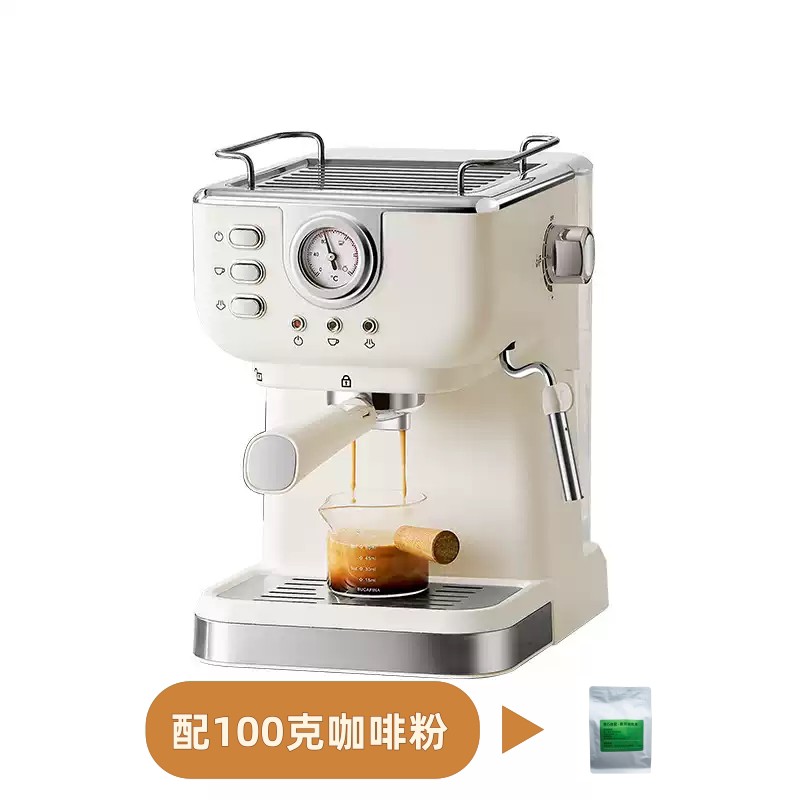 Coffee Machine, Italian Semi-Automatic, for Home and Office Use, High-Pressure Espresso, Steam Milk Frother, European and British Standards Coffee Machine, Italian Semi-Automatic, for Home and Office Use, High-Pressure Espresso, Steam Milk Frother, European and British Standards