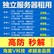 DELL eight-core dual-line telecom server rents 600g high anti-50m exclusive legendary chess and card Web game month