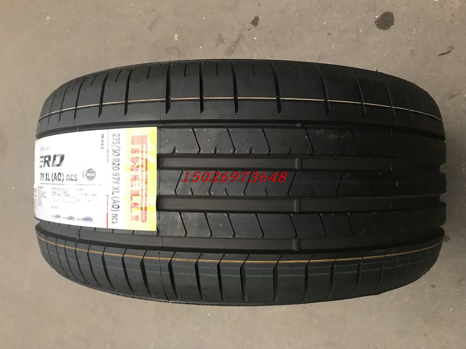 The new Pirelli 265 45R18 ZR PZERO PZ4 101Y NI Porsche 718 supporting