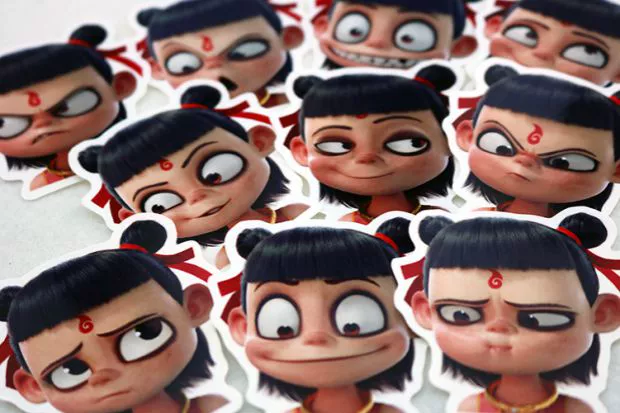Nơi cậu bé phép thuật đến thế giới xung quanh chiếc vali sticker chiếc xe đẩy máy bay chết người dán hộp máy tính có dán phiên bản Q với cùng một đoạn - Phụ kiện máy tính xách tay dán chống chói laptop