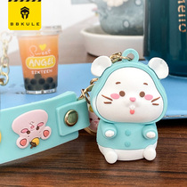 Key Buttons Female Cute Dolls Ins Nets Red Mickey Mouse Teen Girl Ropes Personality Creative Car Bag Pendant