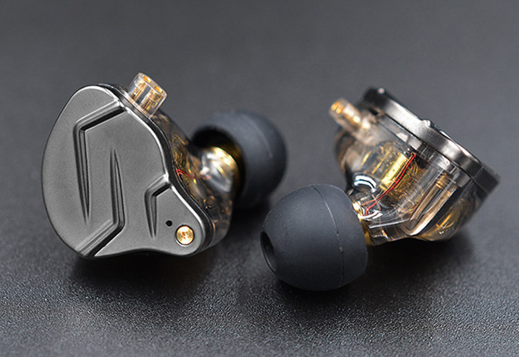 Проводные HiFi наушники kz zsn pro耳机入耳式有线圈铁高音质带麦重低音炮挂耳式吃鸡直播