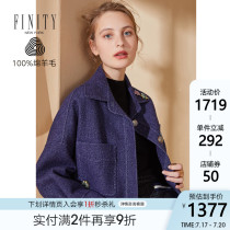 FINITY womens fashion autumn and winter clothing new medium-long wool coat cowgirl shirt wool coat