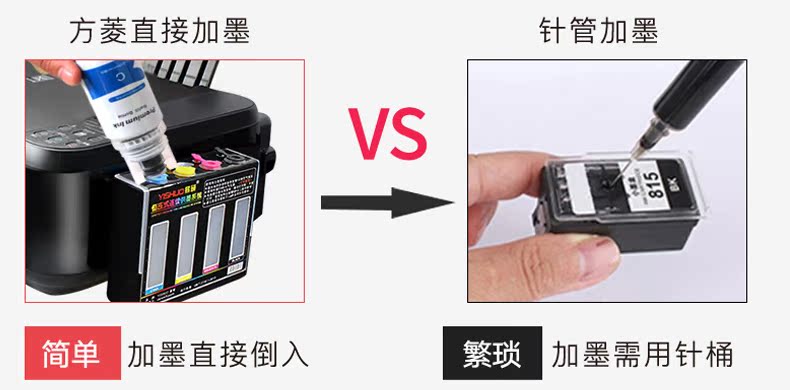 Áp dụng mực Epson 004 L3119 L3115 L3116 L3118 L3117 L3158 L3108 L3156 L3106 máy in hộp mực 4 màu bằng mực - Mực mực đổi màu