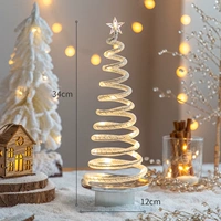 Большая серебряная светодиодная рождественская елка (спин -ретинг)