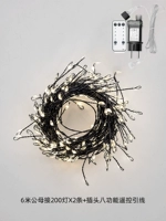 12 метров 400 световой черной проволочной заглушки -ин