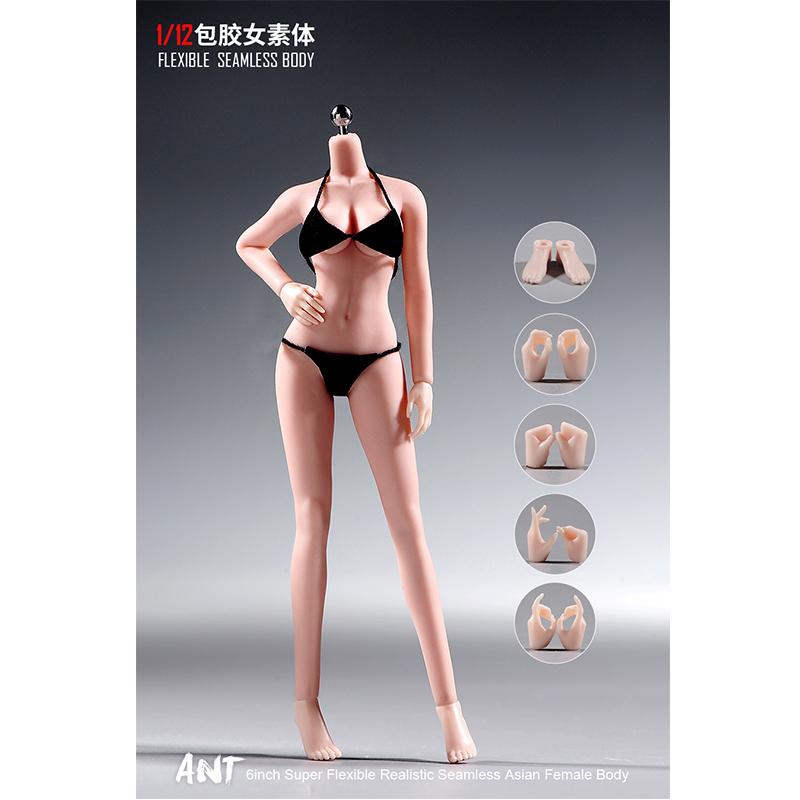 In Stock Ant 1/12 Slim Series T305 Detachable Legs Steel Skeleton Rubber-Coated Female Body Highly Articulated Action Figure