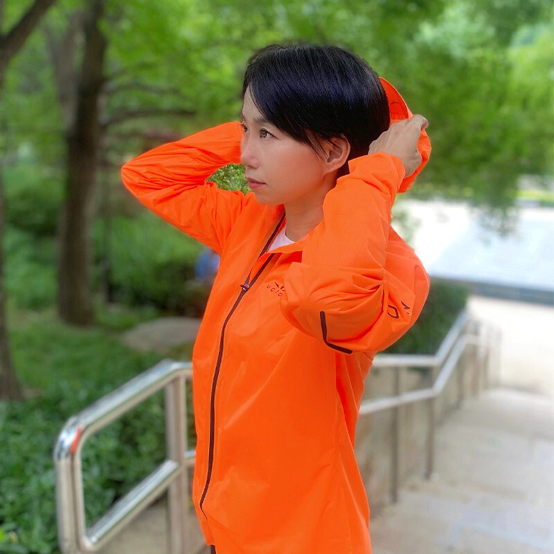 Uglow Ultra-Light and Super-Elastic Raincoat for Men and Women, Outdoor Running, Cross-Country Running, Windproof, Waterproof, Breathable Single Layer