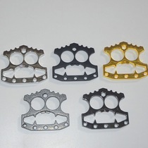 Outdoor Finger Tiger Iron Fist Alloy Tough Escort Finger Buckle Wild Survival Courting Props Portable Self Defense Protection