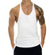 New Summer Slim Muscle Fitness Men's Sports Vest Printed Casual Sweat Vest Hurdles Bodybuilding Vest