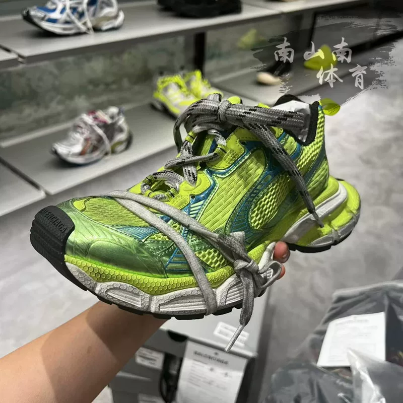 Классическая обувь Balenciaga Balenciaga 23 шоу модель XXXL distressed 3XL отражающие семейные dad shoes повседневные кроссовки