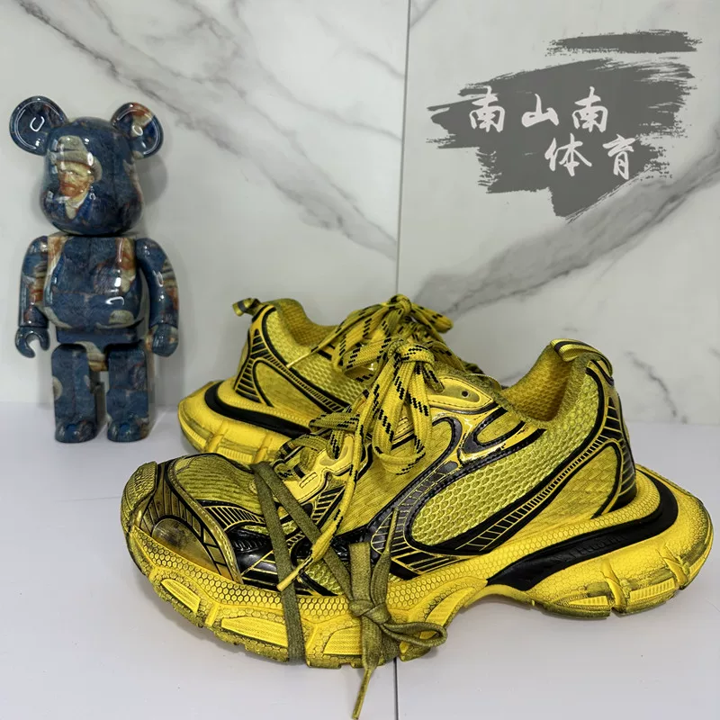Классическая обувь Balenciaga Balenciaga 23 шоу модель XXXL distressed 3XL отражающие семейные dad shoes повседневные кроссовки