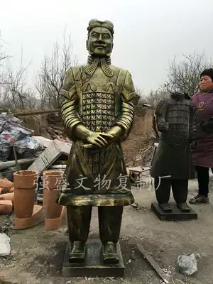 Large Terracotta warriors and horses ornaments Terracotta warriors and horses replica Hotel decoration decoration Xi'an Terracotta warriors and horses eight wonders of the world