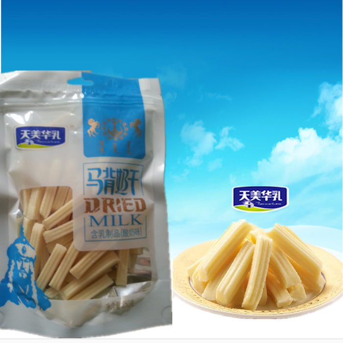 Inner Mongolia Tianmei Hua milk horse back milk dried cheese strips Yogurt flavor original flavor taro flavor 250g dairy products full 98