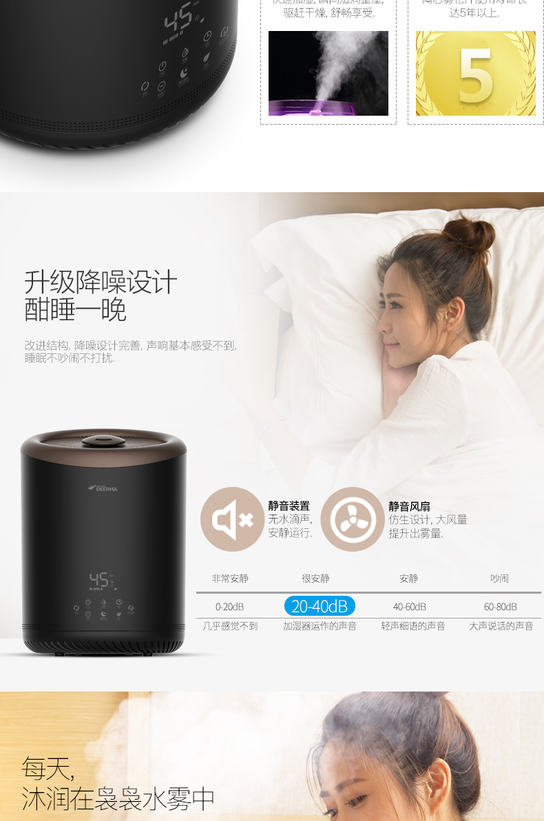 máy lọc không khí tạo ẩm Delmar ST900 nhà độ ẩm không đổi trên máy tạo độ ẩm nước công suất lớn điều hòa không khí văn phòng - Máy giữ ẩm máy tạo ẩm mini