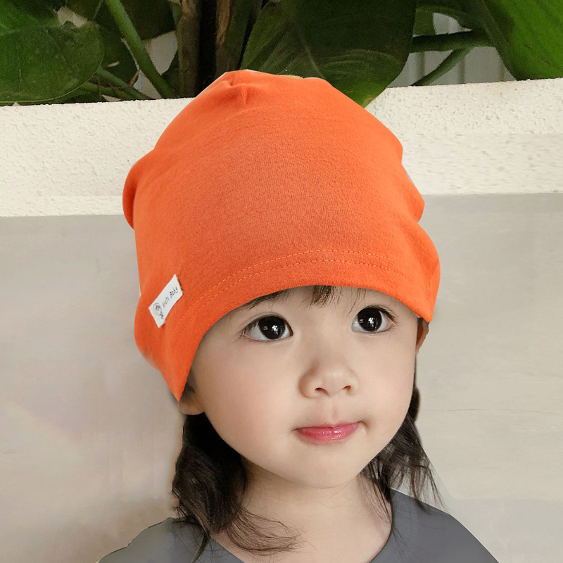 Baby hat Spring and autumn thin section Male baby Children pure cotton knitted girl Autumn and baby boy autumn hat children tide