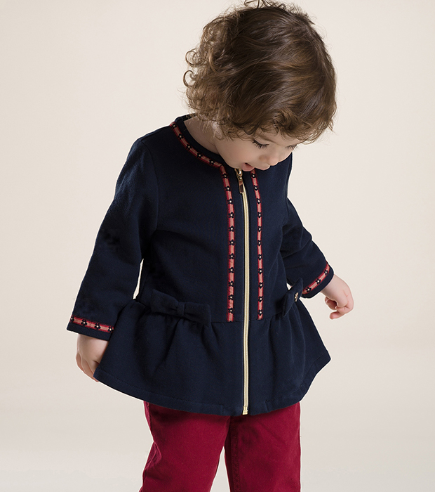 Manteau pour fille DAVEBELLA en flanelle - Ref 2161975 Image 14