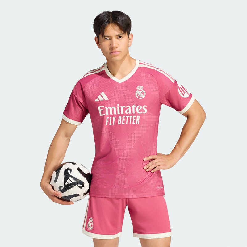 Adidas Genuine Men's Real Madrid Player Version Football Sports Casual Short-Sleeved T-Shirt Kq6946