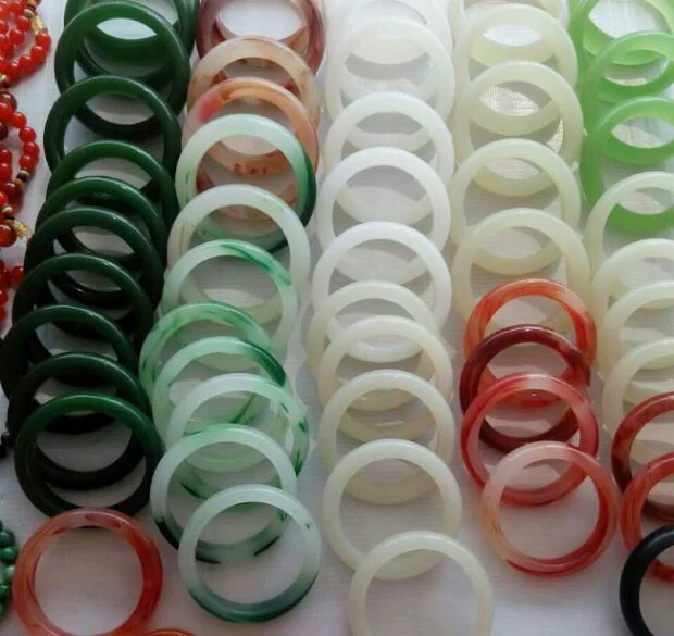 Mặt đất rải ngọc vòng tay pha trộn đợt 1 giả đá mã não đỏ nổi vòng hoa 3,8 nhân một 10 từ đợt - Vòng đeo tay Cuff