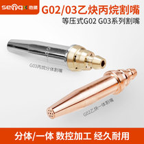 Isobaric g02 cutting nozzle Acetylene g02-2 3 cutting nozzle g03-1 Flame semi-automatic cutting machine Profiling magnetic tube
