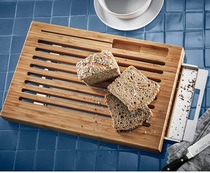 German WMF Futenbao Multi-functional bread cut vegetable plate with stainless steel pallet containing box