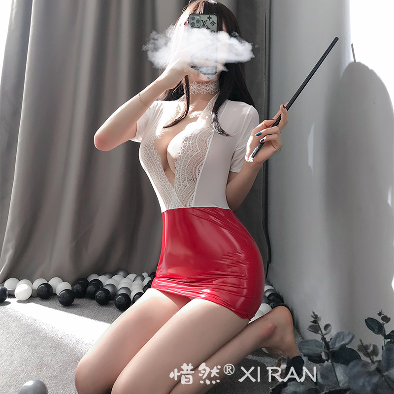 Menopause Sexy Office Uniform Tempo Erotic Sleep Lace Sleepwear Lace Suit Woman