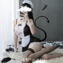 Love Lingerie Big Code Cute Maid Uniform Seductive Sleepwear Passion Transparent Flirting Sexy Clothes Sexual Anecdote