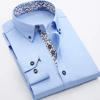 Сине-белый синий хлопковый лонгслив