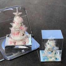 Christmas Creative Gifts: Preserved Flowers Christmas Trees Music Boxes Night Lights Store Window Decorations and Gifts for Best Friends