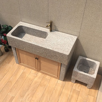 Outdoor washbasin whole stone integrated courtyard outdoor villa sink marble laundry pool stone sink vegetable sink
