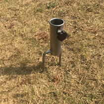 Ultra-lightweight portable fishing umbrella ground plug Sun umbrella umbrella plug Stainless steel umbrella seat windproof universal advertising umbrella ground plug