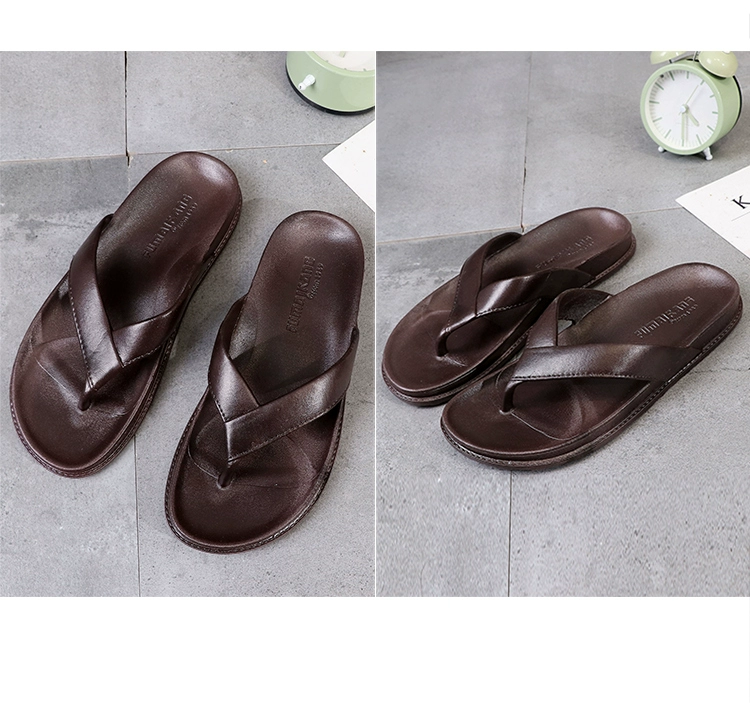 2018 dép mới người đàn ông mùa hè vài flip flops đơn giản thời trang phẳng nữ kéo pin chân bãi biển dép và dép nam dép nam quai ngang