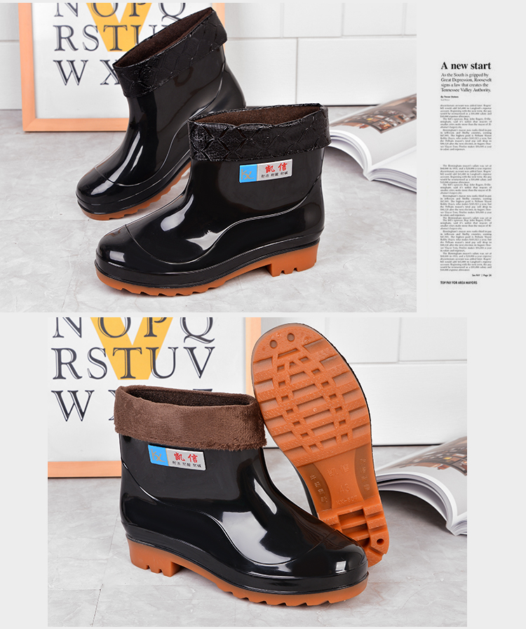 Chaussures - bottes caoutchouc homme pour hiver - semelle tendon - Ref 963285 Image 47