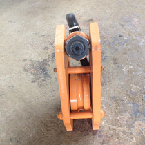 Single wheel crane 5 tons main hook 360 degree rotation pulley block hook assembly Jining crane accessories