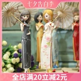 Cheongsam украшение древнего стиля творческое украшение дома национальная ветряная смоля крыльца мебель винный шкаф