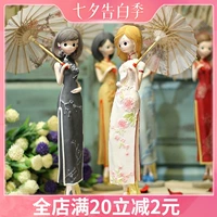 Cheongsam украшение древнего стиля творческое украшение дома национальная ветряная смоля крыльца мебель винный шкаф